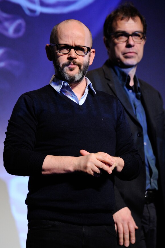Gilles Marchand et Dominik Moll lors de la cérémonie de clôture du 23e Festival International du Film Fantastique de Gérardmer, le 31 Janvier 2016.