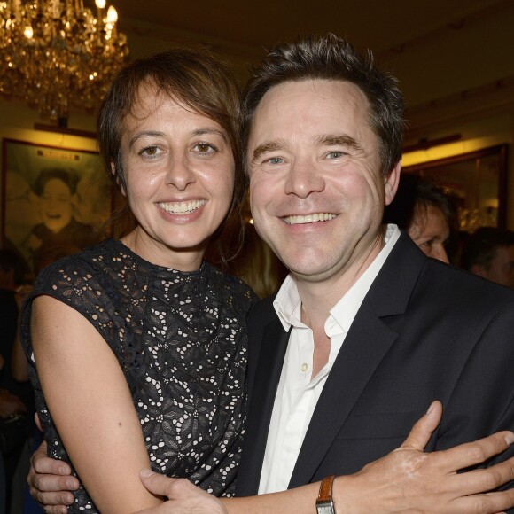 Valérie Bonneton et Guillaume de Tonquédec - People à la générale de la pièce "Un dîner d'adieu" au Théâtre Edouard Vll à Paris le 15 septembre 2014.