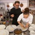 Michel Sarran et Joy-Astrid dans Top Chef 2016, le lundi 1er février 2016, sur M6