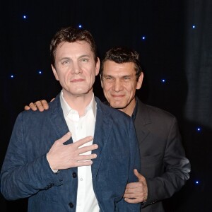 Inauguration de la statue de cire de MArc Lavoine au Musée Grévin à Paris le 1er février 2016.