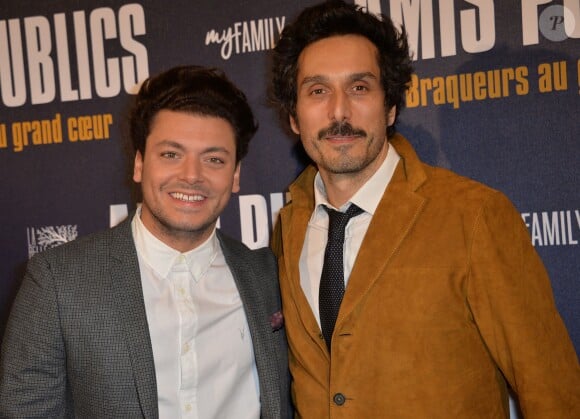 Kev Adams et Vincent Elbaz - Avant-première du film "Amis Publics" au cinéma UGC Normandie à Paris, le 1er février 2016. © Veeren/Bestimage