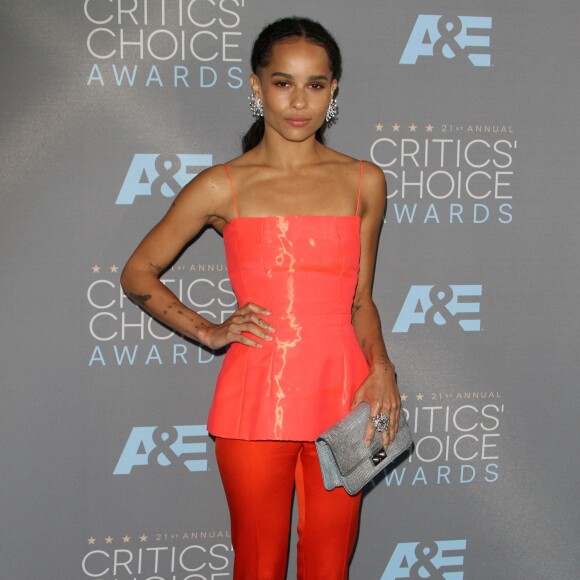 Zoe Kravitz (habillée en Dior Haute Couture) - Célébrités lors du 21ème gala annuel des "Critics' choice Awards" à Santa Monica le 17 janvier 2016.