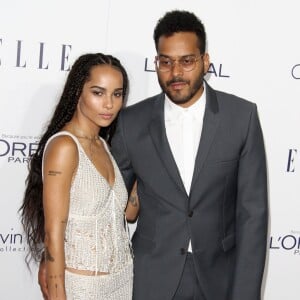 Zoë Kravitz et son compagnon Twin Shadow (George Lewis Jr.) - La 22ème soirée annuelle "ELLE Women in Hollywood" à Beverly Hills, le 19 octobre 2015.