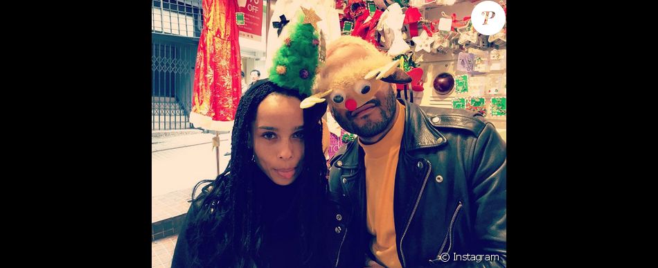 Zoë Kravitz a publié une photo avec son chéri Twin Shadow sur sa page Instagram, au mois de décembre 2015.