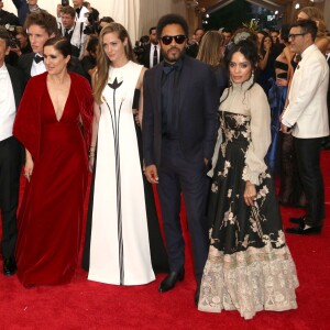 Lenny Kravitz, son ex-femme Lisa Bonet, Eddie Redmayne et sa femme Hannah Bagshawe - Soirée Costume Institute Gala 2015 (Met Ball) au Metropolitan Museum célébrant l'ouverture de Chine: à travers le miroir à New York, le 4 mai 2015.