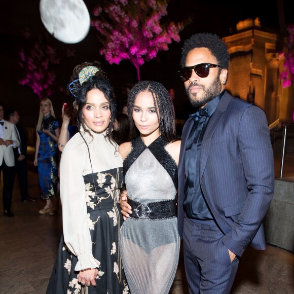 Lenny Kravitz, Zoë Kravitz, Lisa Bonet - Soirée Costume Institute Gala 2015 (Met Ball) au Metropolitan Museum, célébrant l'ouverture de Chine: à travers le miroir à New York. Le 4 mai 2015.