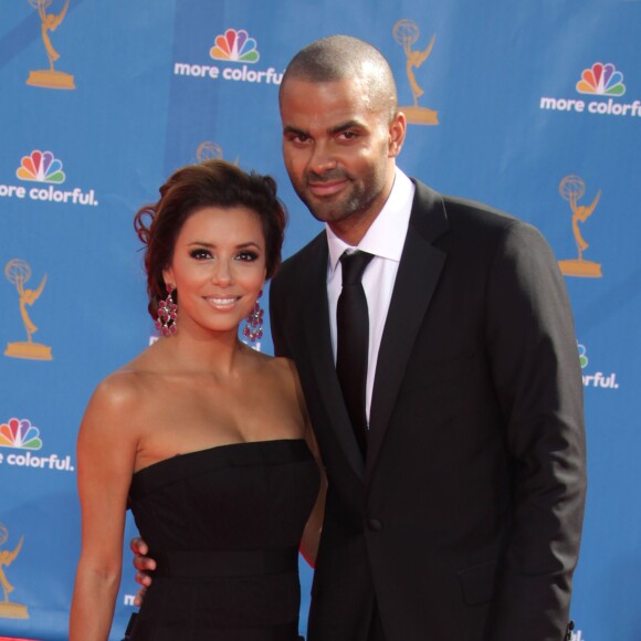 Eva Longoria et Tony Parker à soirée des Emmy Awards, à Los Angeles, le 29 août 2010