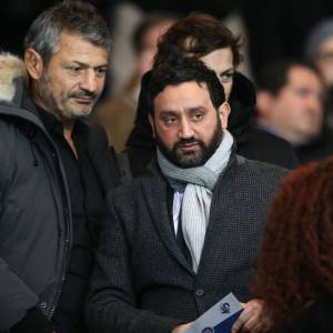 Cyril Hanouna - People lors du match de Ligue 1 Psg-Lyon lors de la 18e journée au Parc des Princes à Paris, le 13 décembre 2015.