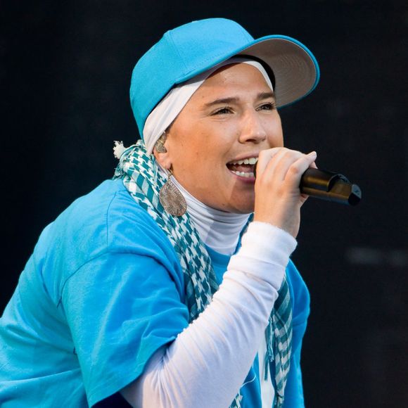 La chanteuse Diam's au Festival des Vieilles Charrues en 2010.