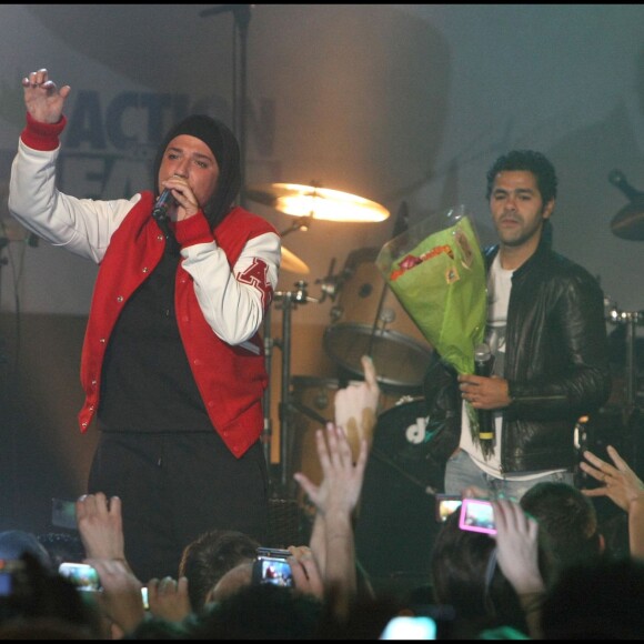 Diam's et Jamel Debbouze - Concert en hommage à Haïti au Bataclan en 2010.