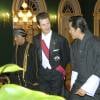 Le prince Jigme Khesar du Bhoutan avec le prince Alois de Liechtenstein le 13 juin 2006 à Bangkok.
