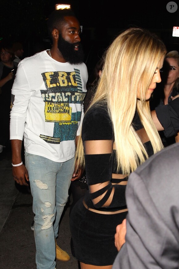 Khloé Kardashian et James Harden à la sortie du Nice Guy de West Hollywood le 9 août 2015