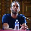 Benjamin Millepied (directeur de la danse à l'Opéra de Paris) lors de la conférence de presse à l'Opéra de Paris, le 4 février 2016, après l'annonce du chorégraphe Benjamin Millepied dans un communiqué de sa démission de la direction du ballet de l'Opéra de Paris. Benjamin Millepied sera remplacé en septembre par Aurélie Dupont.