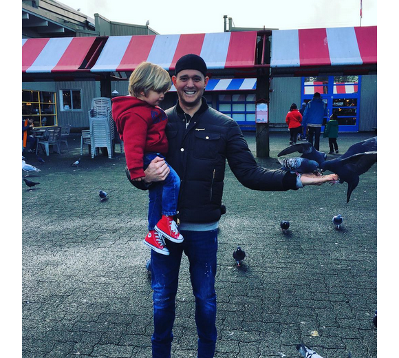 Michael Bublé a publié une photo de lui et son fils Elias sur sa page Instagram, au mois de février dernier.