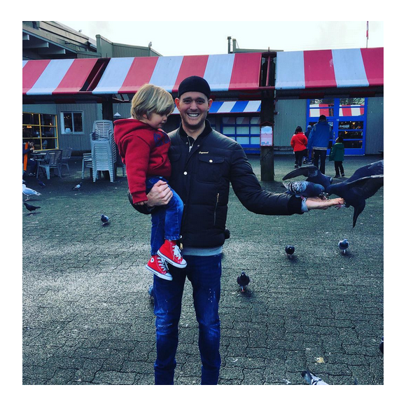 Michael Bublé a publié une photo de lui et son fils Elias sur sa page Instagram, au mois de février dernier.
