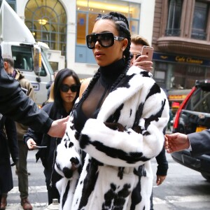 Kim Kardashian à New York, le 10 février 2016.