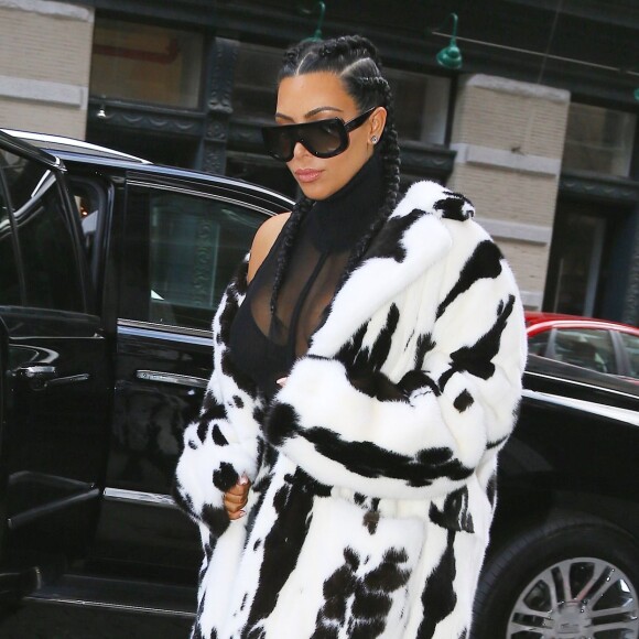 Kim Kardashian à New York, le 10 février 2016.