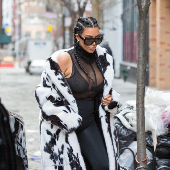 Kim Kardashian à New York, le 10 février 2016.