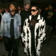 Kanye West et Kim Kardashian assistent à la soirée de lancement du Yeezy Season 2 Zine à New York. Le 10 février 2016.