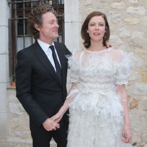 Mariage de Anna Mouglalis et Vincent Rae à Saint-Paul de Vence le 22 mars 2013.