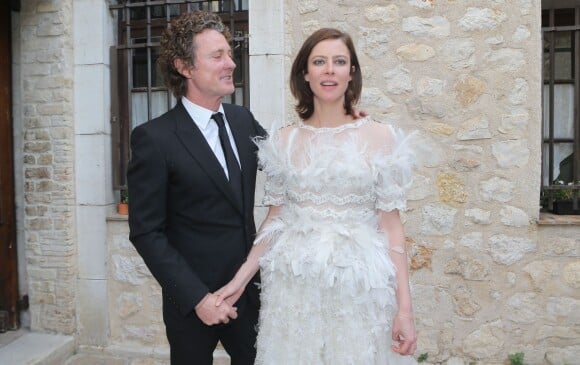 Mariage de Anna Mouglalis et Vincent Rae à Saint-Paul de Vence le 22 mars 2013.
