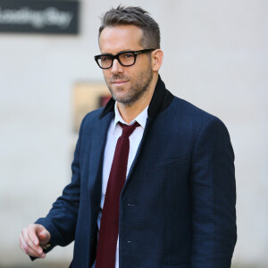 Ryan Reynolds se rend sur les studios de la BBC radio à Londres le 28 janvier 2016.