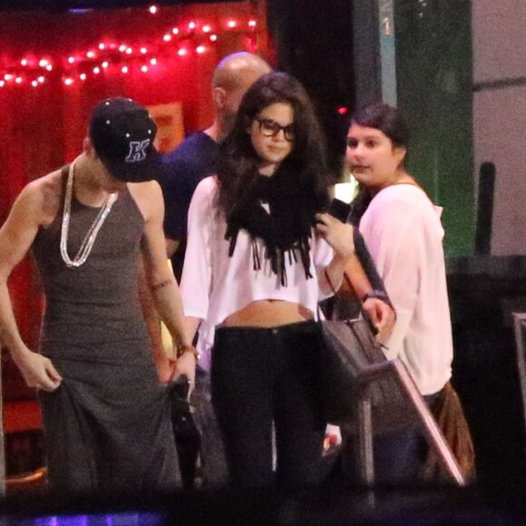 Exclusif - Justin Bieber et Selena Gomez quittent le restaurant japonais Yamato a Encino, le 16 novembre 2012