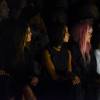 Hannah Davis, Jesinta Campbell, Zoë Kravitz, Kylie Jenner et Jordyn Woods au premier rang du défilé Vera Wang (collection automne-hiver 2016-2017) au Skylight at Moynihan Station. New York, le 16 février 2016.