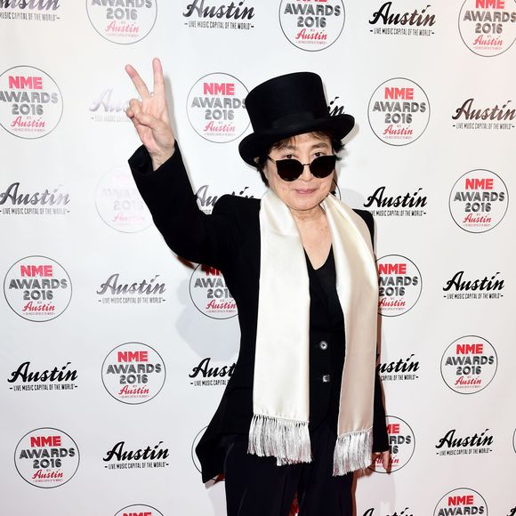 Yoko Ono aux NME Awards à l'O2 Brixton Academy à Londres, le 17 février 2016.