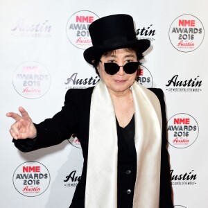 Yoko Ono aux NME Awards à l'O2 Brixton Academy à Londres, le 17 février 2016.
