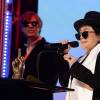 Yoko Ono collects the NME Inspiration Award on stage during the NME Awards 2016 with Austin, Texas at the O2 Brixton Academy in London, UK on February 17, 2016. Photo by Doug Peters/PA Photos/ABACAPRESS.COM18/02/2016 - London