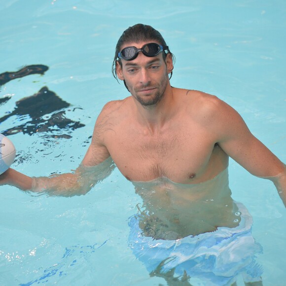 Camille Lacourt à la piscine Molitor de Paris, le 17 février 2016 © Veeren