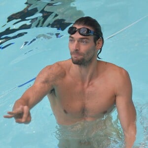 Camille Lacourt à la piscine Molitor de Paris, le 17 février 2016 © Veeren