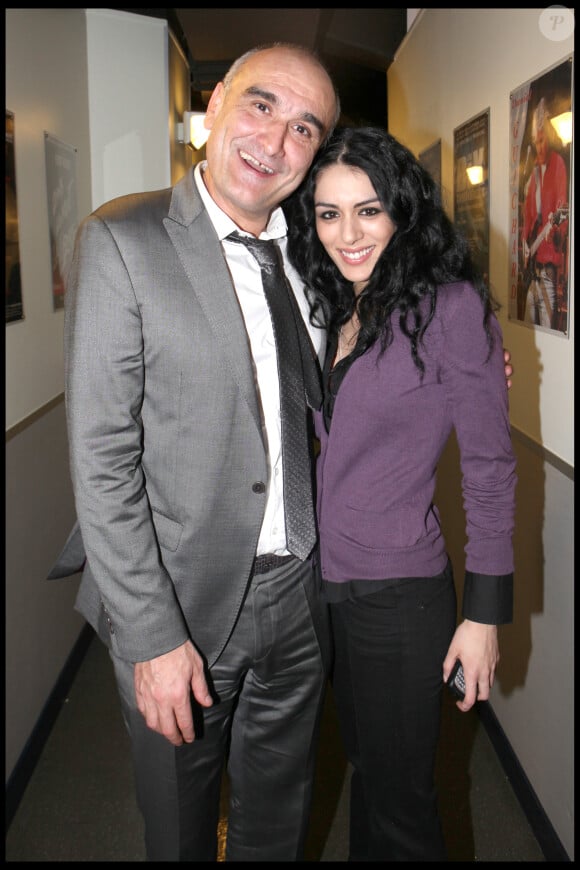 PASCAL NEGRE, SOFIA ESSAIDI - SOIREE DE GENERALE AU PALAIS DES SPORTS POUR LA COMEDIE MUSICALE "CLEOPATRE" 09/02/2009 - Paris