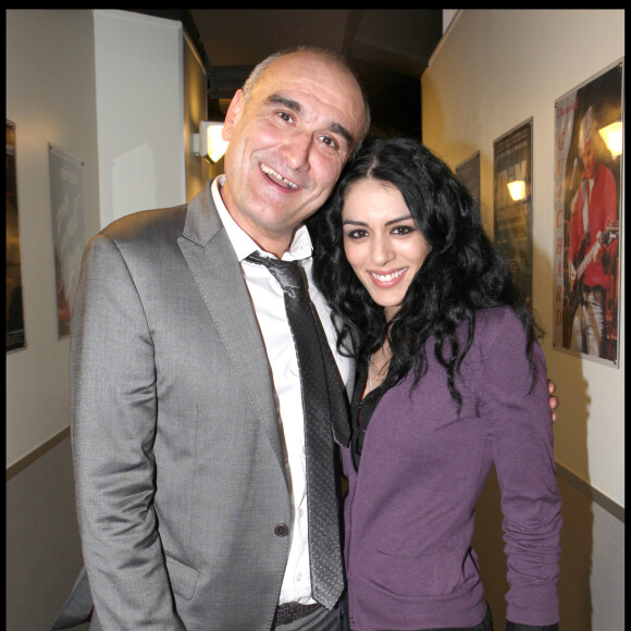 PASCAL NEGRE, SOFIA ESSAIDI - SOIREE DE GENERALE AU PALAIS DES SPORTS POUR LA COMEDIE MUSICALE "CLEOPATRE" 09/02/2009 - Paris