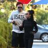 Exclusif -  Robert Pattinson est allé déjeuner avec sa petite amie FKA Twigs à Los Angeles le 21 novembre 2014