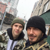 David Beckham et son fils Brooklyn vont assister à la finale du Super Bowl. Photo publiée sur Instagram au mois de février 2016.