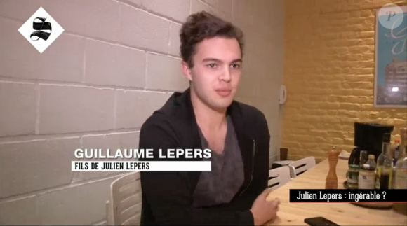 Julien Lepers ingérable ? Son fils répond dans "Le Supplément" de Canal+, le 21 février 2016.
