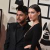 The Weeknd et Bella Hadid aux 58e Grammy Awards au Staples Center à Los Angeles, le 15 février 2016.