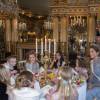 La princesse Madeleine et sa fille la princesse Leonore de Suède (pas visible sur cette photo) ont organisé avec Min Stora Dag, association qui réalise les rêves d'enfants malades, un goûter féerique au palais royal à Stockholm le 22 février 2016.