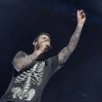 Adam Levine et Maroon 5 en concert à Madrid au Barclaycard Center le 15 juin 2015.