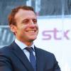 Emmanuel Macron, Ministre de l'Economie, de l'industrie et du Numérique - Emmanuel Macron visite le chantier STX France le 1er février 2016 à Saint-Nazaire lors de la cérémonie des pièces du paquebot MSC Meraviglia.