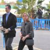 L'infante Cristina d'Espagne et son mari Iñaki Urdangarin arrivent au tribunal à Palma de Majorque le 23 février 2016 pour la suite du procès Noos, dans lequel tous deux sont sur le banc des accusés.
