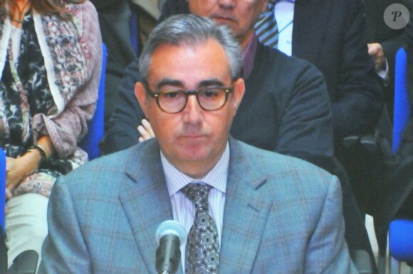 Diego Torres, ancien associé d'Iñaki Urdangarin, au tribunal à Palma de Majorque lors du procès Noos le 23 février 2016.