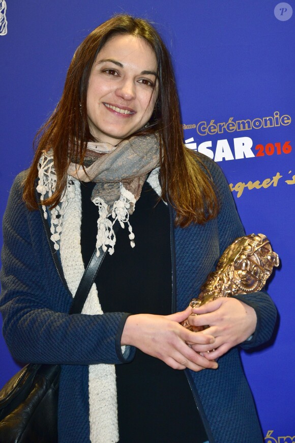 Mathilde Van de Moortel (Meilleur Montage pour le film "Mustang") - Photocall du dîner des César au restaurant Fouquet's à Paris. Le 26 février 2016 © Giancarlo Gorassini / Bestimage