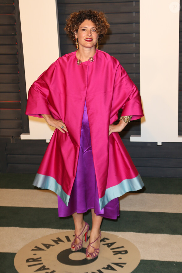 Ginevra Elkann à la soirée "Vanity Fair Oscar Party" après la 88ème cérémonie des Oscars à Hollywood. Le 28 février 2016