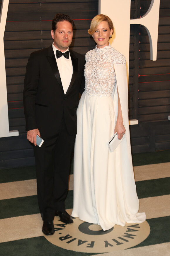 Elizabeth Banks et son mari Max Handelman à la soirée "Vanity Fair Oscar Party" après la 88ème cérémonie des Oscars à Hollywood. Le 28 février 2016