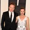 Conan O'Brien et sa femme Liza Powel à la soirée "Vanity Fair Oscar Party" après la 88ème cérémonie des Oscars à Hollywood. Le 28 février 2016