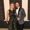 Sam Taylor-Johnson et son mari Aaron Taylor-Johnson à la soirée "Vanity Fair Oscar Party" après la 88ème cérémonie des Oscars à Hollywood. Le 28 février 2016