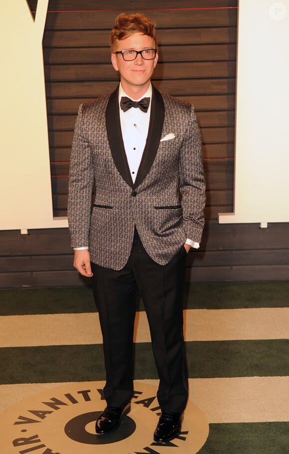 Tyler Oakley à la soirée "Vanity Fair Oscar Party" après la 88ème cérémonie des Oscars à Hollywood. Le 28 février 2016